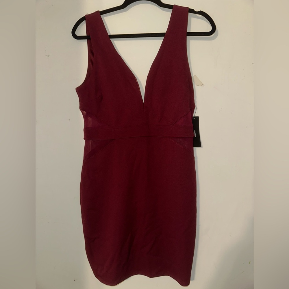 Lulu's Deep Red Backless Dress